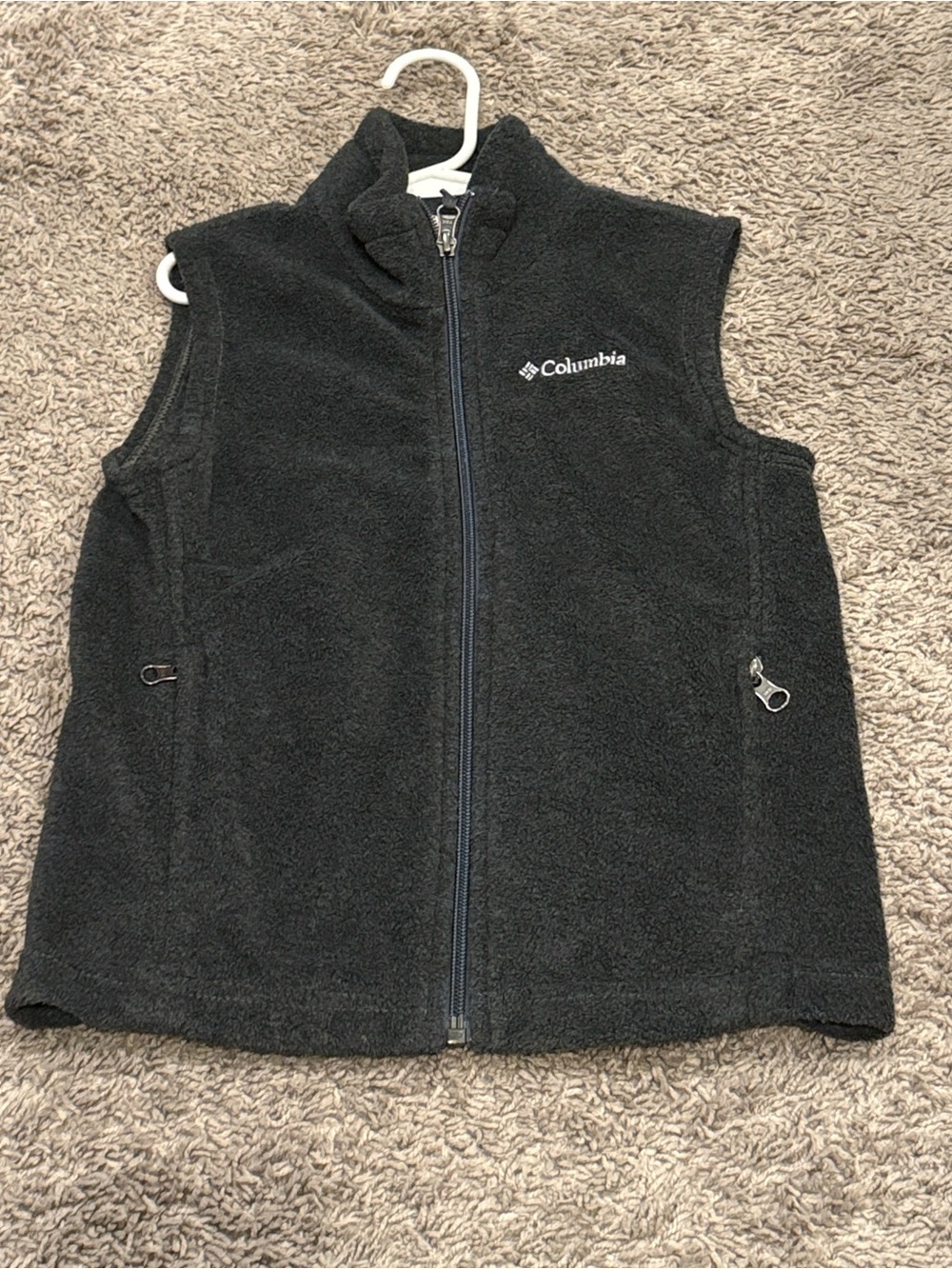 Columbia Kids Black Fleece Vest - Cozy Zip-Up